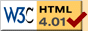 Valid HTML 4.01 strict